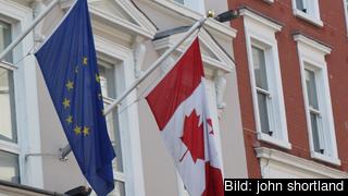 Handelsavtalet Ceta mellan Kanada och EU har varit klart sedan 2014. Bilden är beskuren.