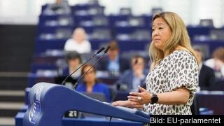 EU-parlamentarikern Jessica Polfjärd (M) har varit parlamentets ansvariga förhandlare om de nya utsläppsmålen. 
